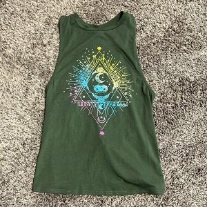 Olive Green Tank/Moon Detail